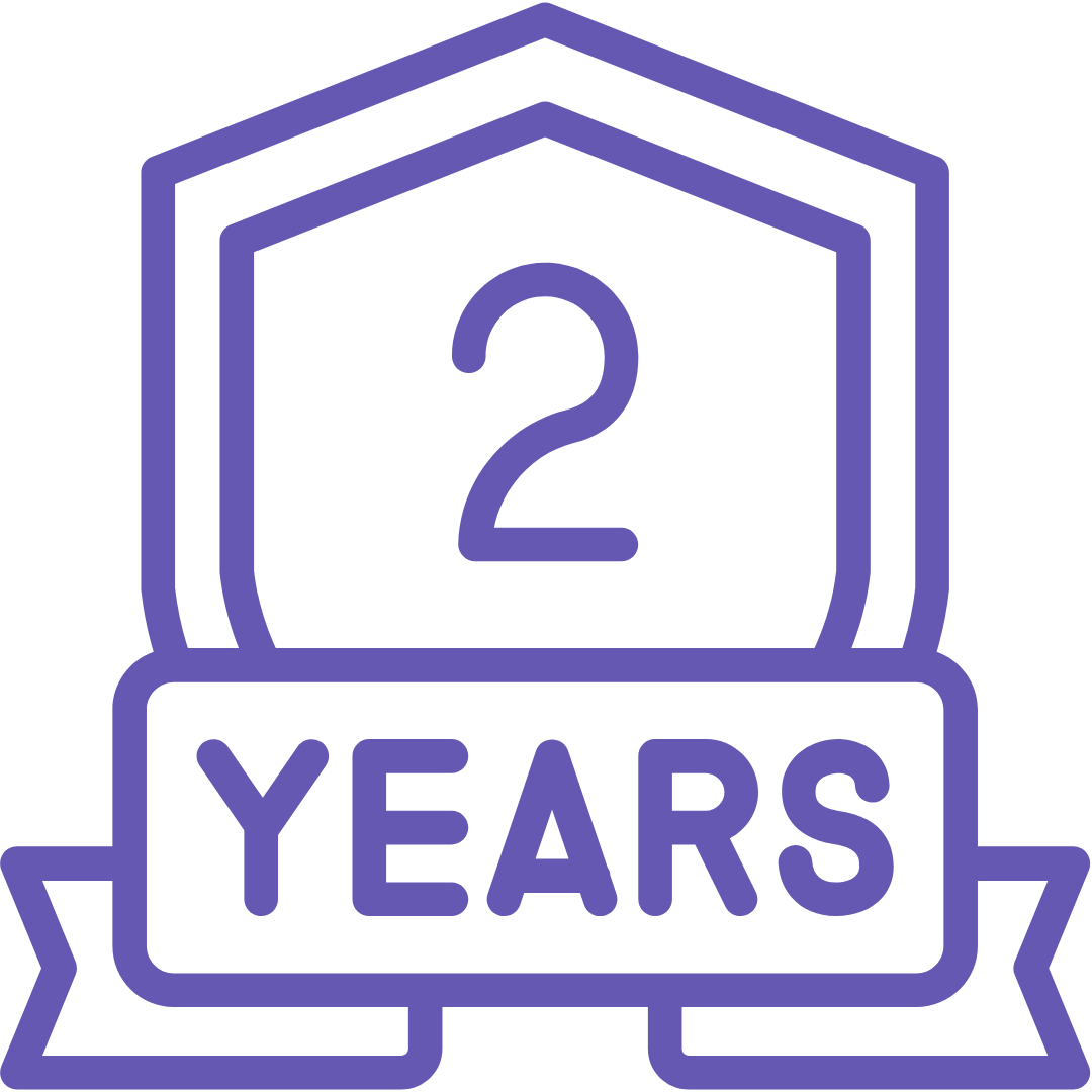 2-year warranty badge for Nudge Device