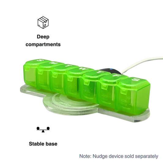 Nudge Weekly Medication Organizer & Stand
