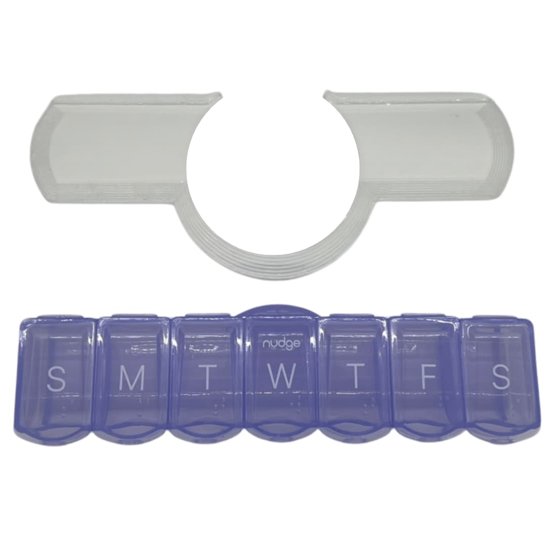 Nudge Weekly Medication Organizer & Stand Top down view